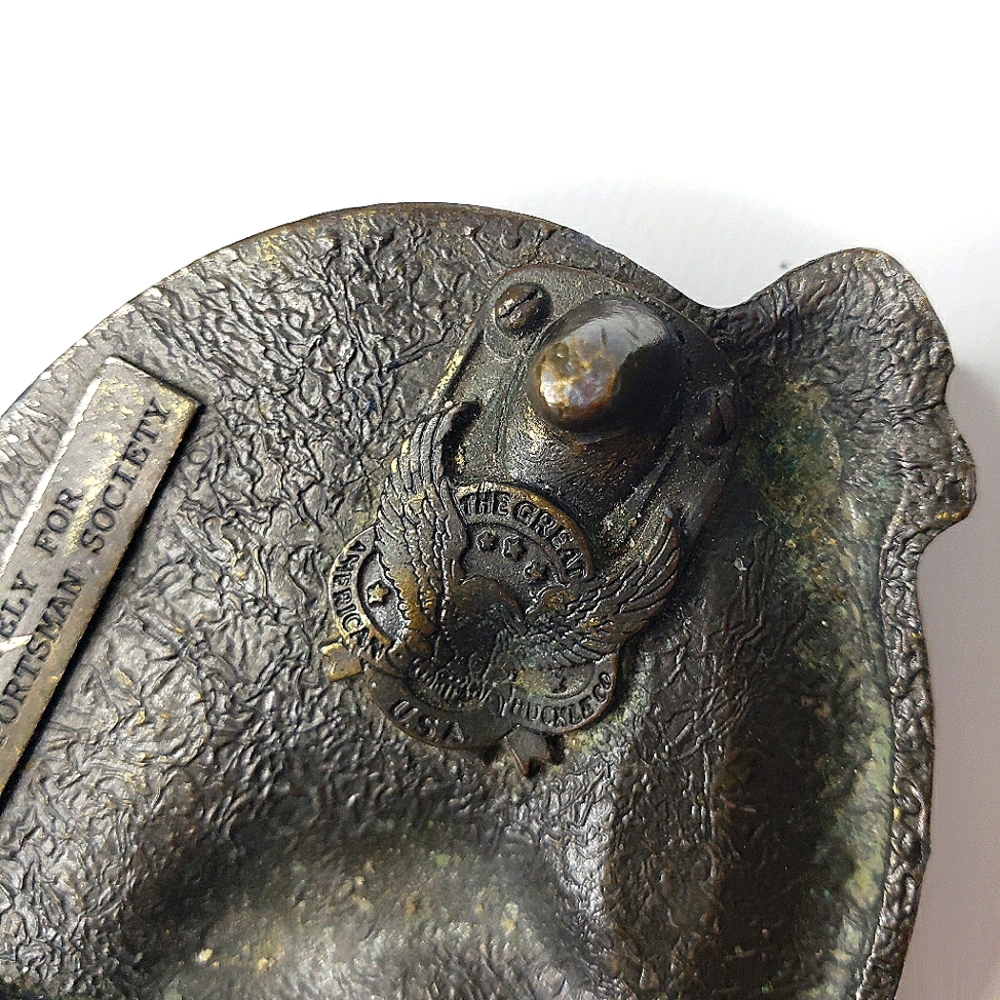 Bass Anglers Sportsman Statement Vintage Belt Life Member Tooled Conch Buc… - Picture 6 of 11